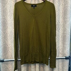 green sweater
